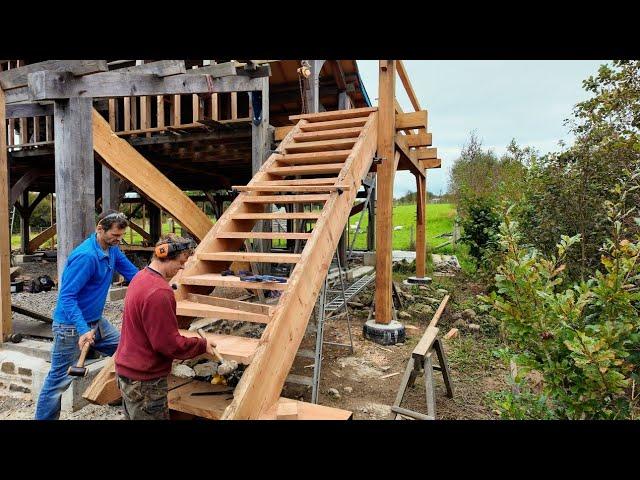 Timber Framed Barn Part 29 Timber Framed Staircase