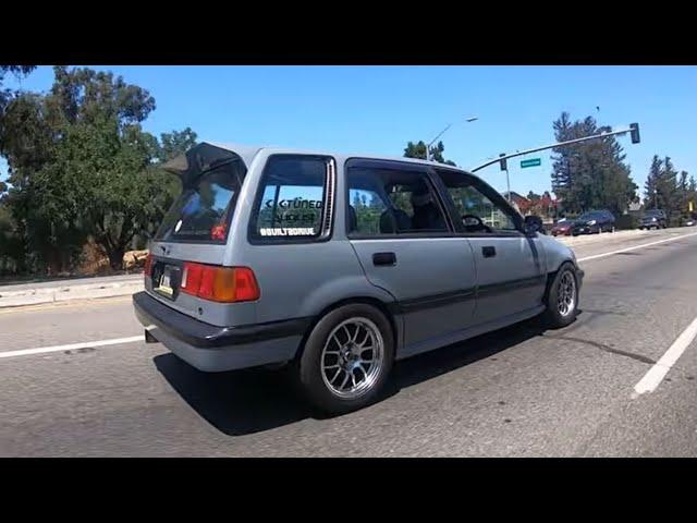 How YOUNGSTATIC Build A SLEEPER TURBO 1990 Honda Civic Wagon EF: Budget Build