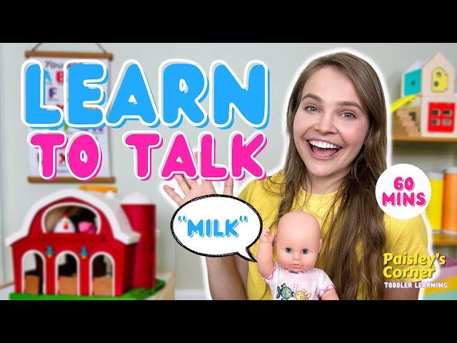 Learn to Talk - Baby Learning 4 | First Words & Sentences | Sign Language for Babies & Toddlers