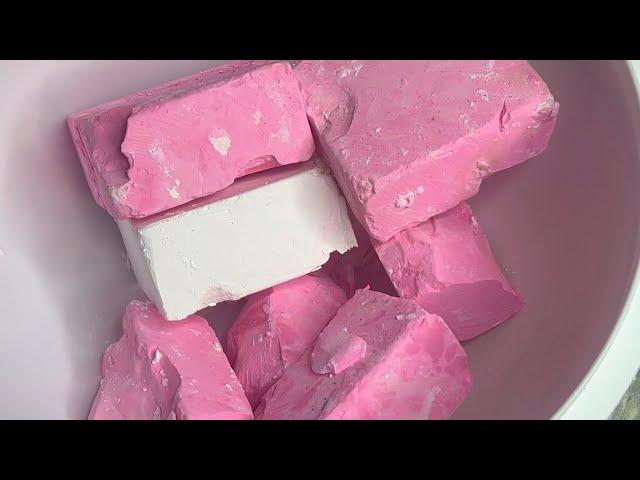 Pink and white BSN Gym Chalk Crush 🩷 | Oddly Satisfying | ASMR