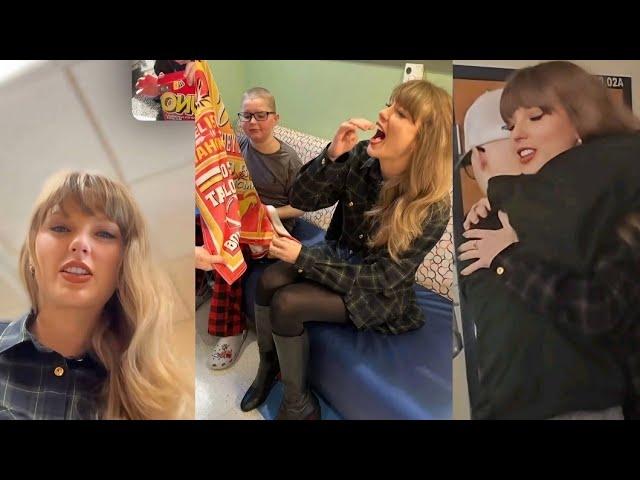 Taylor Swift visiting kids at Children's Mercy hospital in KC for 6 Minutes straight...