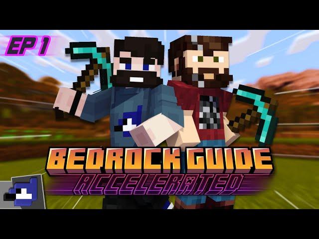 Fastest Way to DIAMOND GEAR in a NEW WORLD! | Bedrock Guide: Accelerated | Minecraft 1.20+