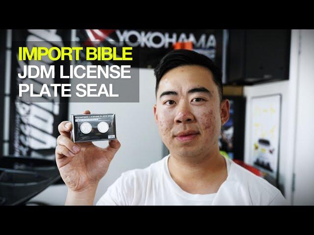 IMPORT BIBLE - God Speed Japanese License Plate Seal - New Product