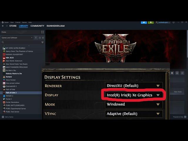 Fix Path of Exile 2 Recognizing Only Inbuilt Intel Graphics/Not Detecting Discrete Graphics Card