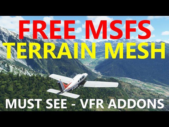 MSFS | FREE High Res Swiss DEM Add-On Scenery Terrain Mesh - Perfect for Incredible VFR!