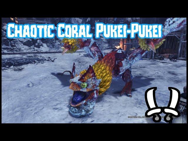 Chaotic Coral Pukei Pukei MHW:Iceborne Mods 8'25 Dual Blades