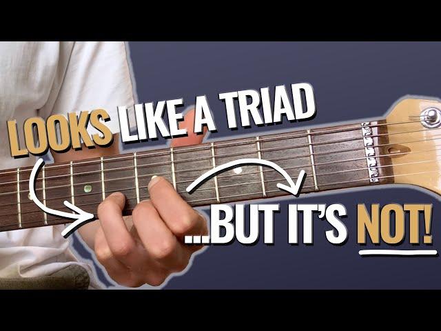 Check out THIS Guitar Chord TRICK - Triads as seventh chords