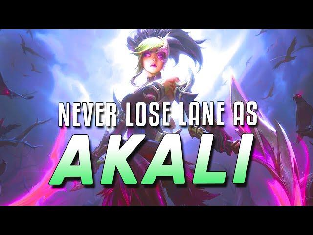 The Secrets to NEVER Losing LANE as AKALI