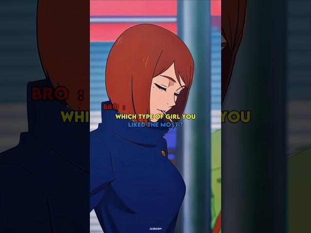 which type of girl you like the most ️ #anime #shorts