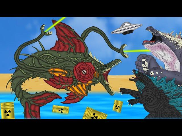 SHARK BIOLLANTE !!! Whale Godzilla VS Godzilla VS Shark Biollante