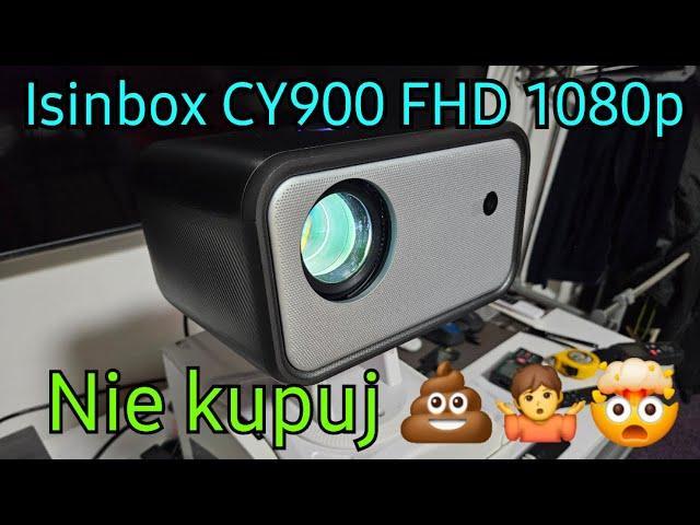 Test taniego projektora Led Lcd Isinbox CY900 FHD 1080p Android 9