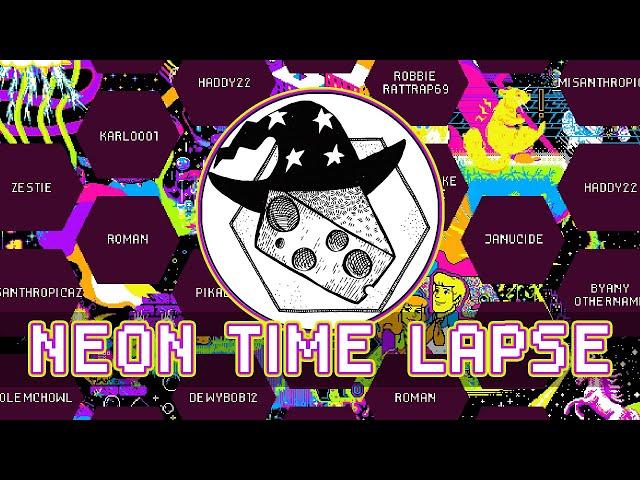 Neon Hexquisite Corpse Time Lapse