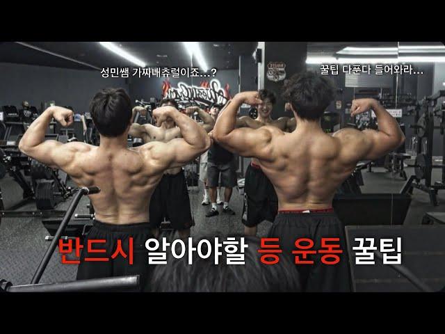 등 하나로 가짜내츄럴 의심받는 한의사ㅣ등운동 꿀팁 , 등 기본 운동루틴