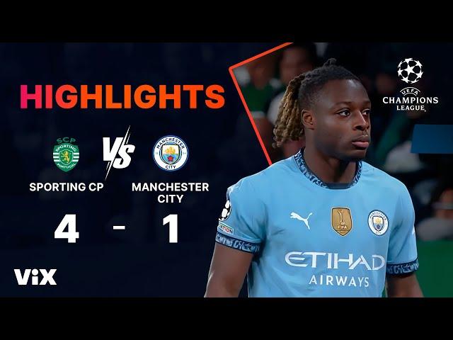 Sporting vs. Manchester City - Game Highlights | UEFA Champions League 2024/25 | ViX