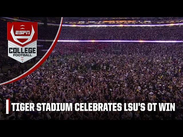 LSU fans storm the field after OT win vs. Ole Miss | ESPN College Football