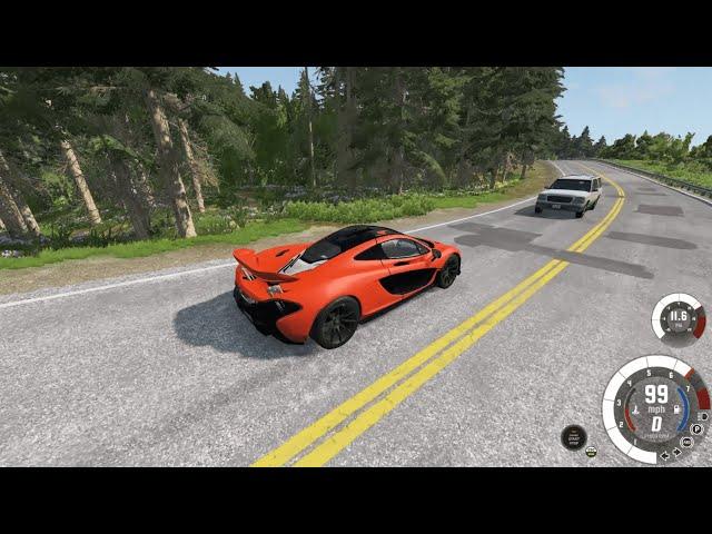 High speed traffic crashes #3 BeamNG Drive