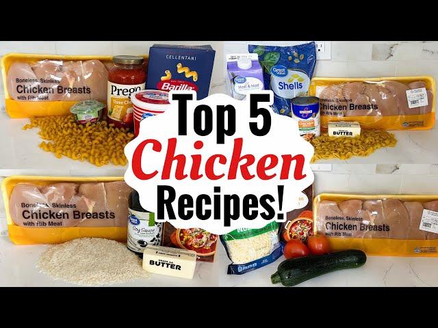 5 TASTY CHICKEN RECIPES | EASY CHICKEN DINNER IDEAS | SIMPLE & QUICK MEALS MADE EASY | JULIA PACHECO