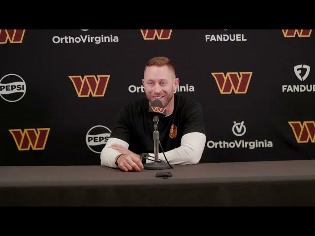 OC Kliff Kingsbury Speaks to the Media Before Practice | Washington Commanders