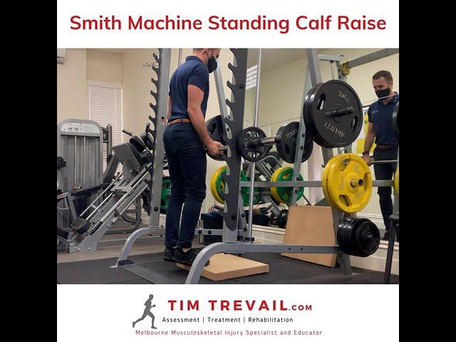 Smith Machine Standing Calf Raise (Single Leg)