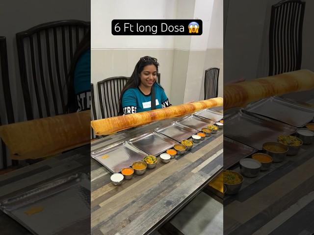 6 Ft long masala Dosa in | #youtubeshorts #shortsfeed #streetfood #viral #shorts #youtube #south