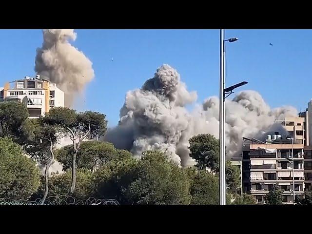 Israeli strike on Beirut suburb flattens building to the ground | VOA News