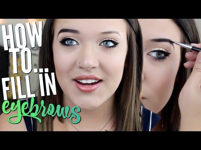 HOW TO: Fill In Your Eyebrows! | Cicily Boone