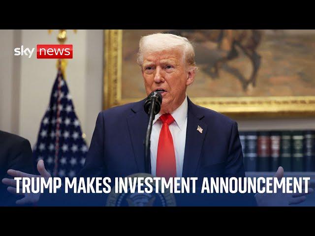 President Trump makes investment announcement