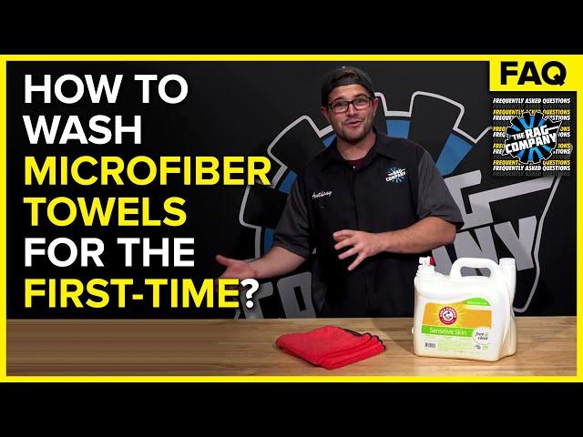 How To Wash Microfiber Towels For The First Time | The Rag Company FAQ