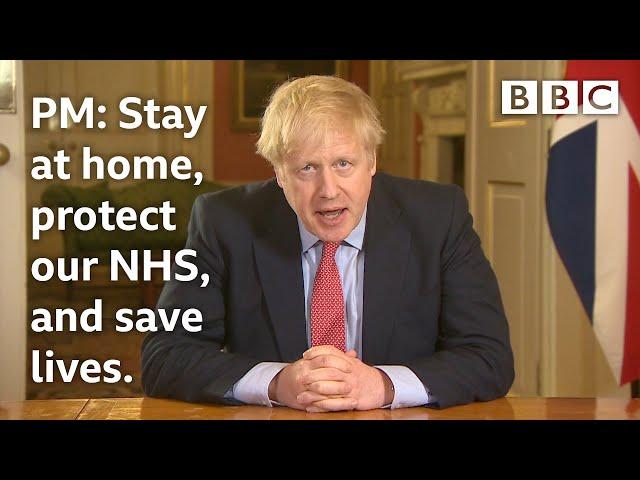 Coronavirus: PM Boris Johnson's lockdown statement @BBCNews - BBC