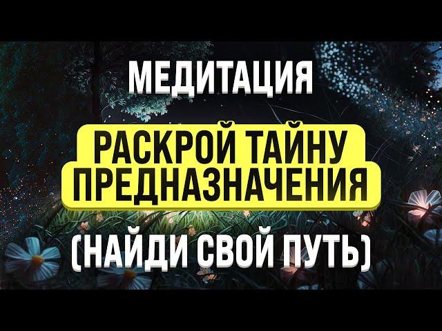 МЕДИТАЦИЯ ПРЕДНАЗНАЧЕНИЕ   КОТОРАЯ ИЗМЕНИТ ВАШУ ЖИЗНЬ НАВСЕГДА: КАК НАЙТИ СВОЕ ПРЕДНАЗНАЧЕНИЕ 