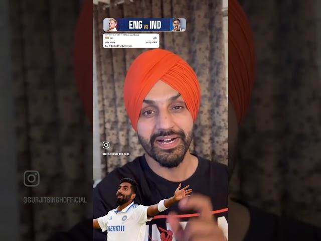 Day2 Stumps INDIA vs ENGLAND 2025 #bumrah #gurjitsingh #cricketdiangallan #punjabicommentary