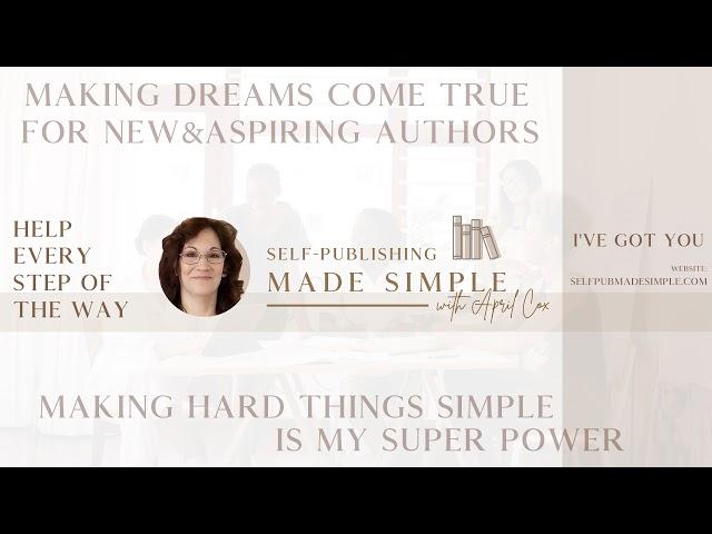Self-Publishing Q&A - Live with April