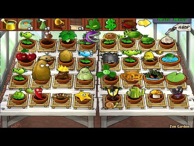 Plants Vs Zombies:All Zen Garden Plants + 1000 Feet Tall Tree Of Wisdom