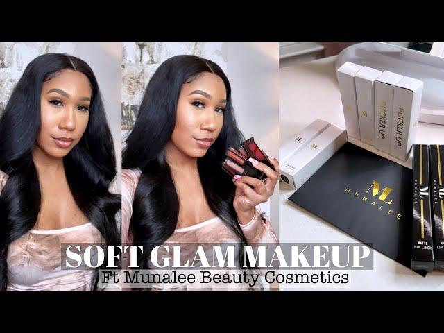 SOFT GLAM MAKEUP FT MUNALEE BEAUTY, LIP GLOSSES YOU NEED!