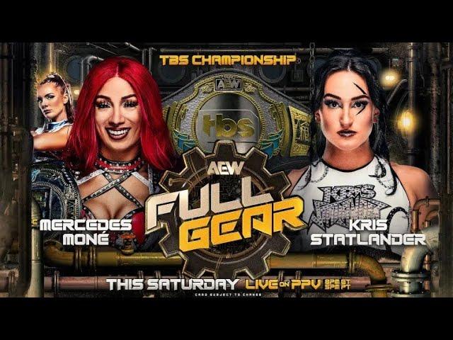 Mercedes Mone vs Kris Statlander TBS Championship AEW Full Gear WWE2K24