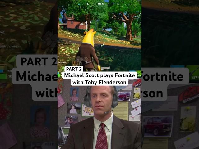 (Part 2) Michael refuses to reboot Toby #fortnite #theoffice #michaelscott #gaming #aivoice #ai