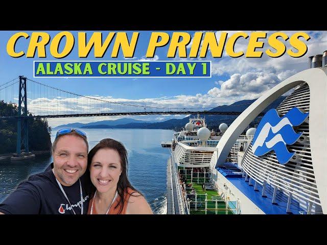 Crown Princess Alaska Cruise: Sail Away from Vancouver & First Day Adventures (Day 1 VLOG)