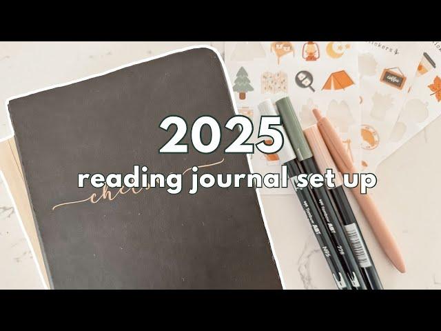 2025 reading journal set up | BOOKMAS DAY 11