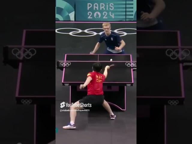 Felix Lebrun vs Fan Zhendong best point #paris2024 #tabletennis #pingpong #fanzhendong #felixlebrun
