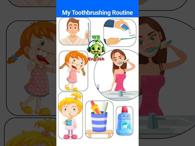 🪥 My Toothbrushing Routine | Practice English | #shorts