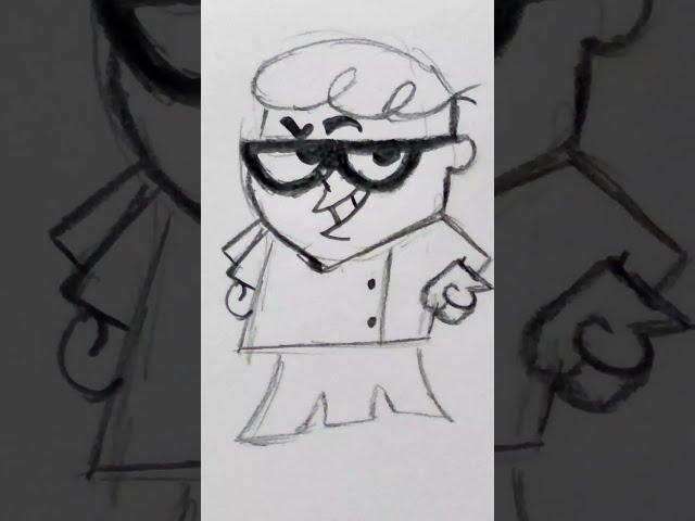 How to Draw Dexter  Step by Step Sketch Tutorial Dexter Drawing for beginners 