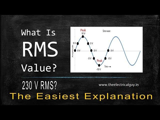 What is RMS value | Easiest Explanation | TheElectricalGuy