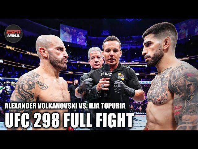 UFC FULL FIGHT: Alexander Volkanovski vs. Ilia Topuria [UFC 298 – Feb. 17, 2024] | ESPN MMA