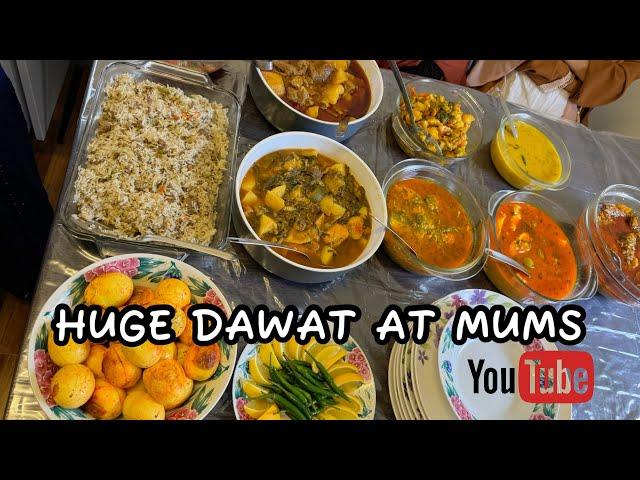 HUGE DAWAT AT MUMS #dailyvlogs