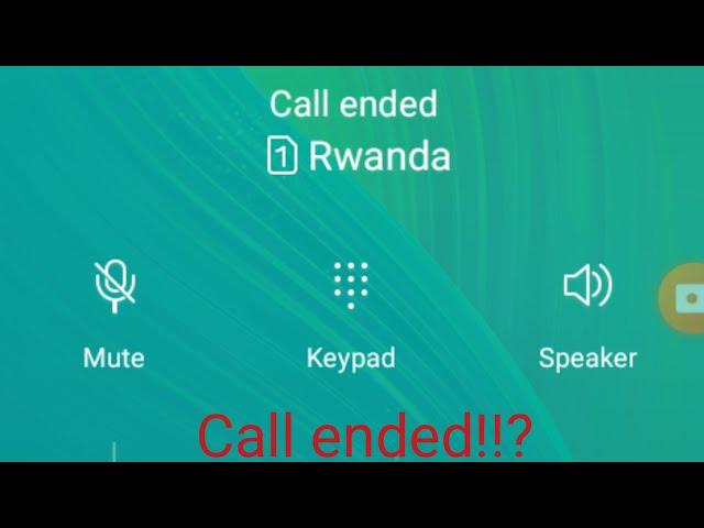 Uko wakuramo Call ended// How to solve call ended problem.