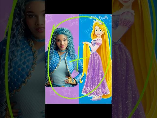 Chloe Descendants + Rapunzel #descendants #disney #mixingcharacters #ai #mixing #art