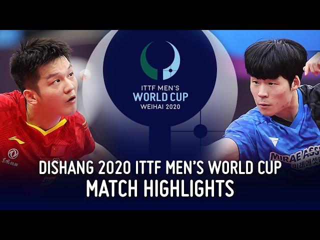 Fan Zhendong vs Jang Woojin | 2020 ITTF Men's World Cup Highlights (1/2)