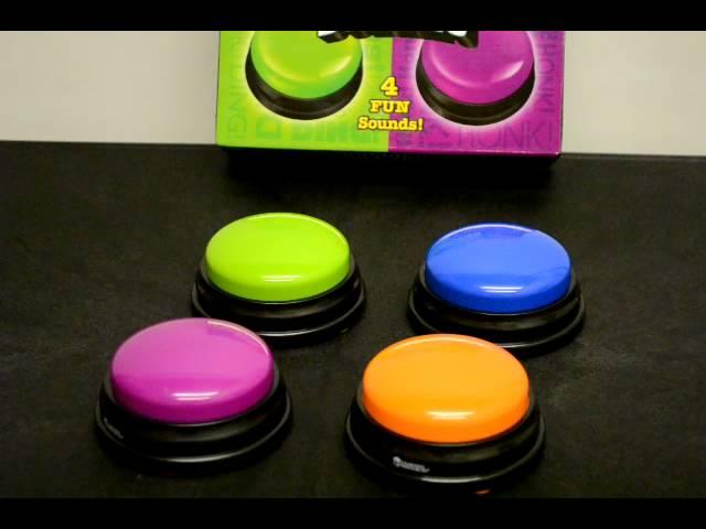 Answer Buzzers (set of 4) - includes for distinct sounds for games and game shows