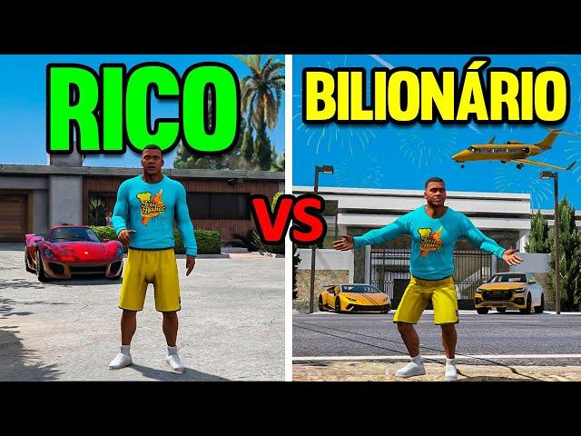 CASA DE BILIONÁRIO VS CASA DE RICO no GTA 5!!!