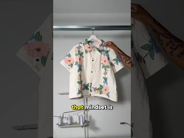 Would you wear a shirt made from a quilt? #upcycling #fashion #quilting #sewing #streetwear #diy